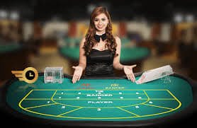 nat666 Live Casino ဆရာမ Baccarat ဂိမ်း ကစားနေသောပုံ